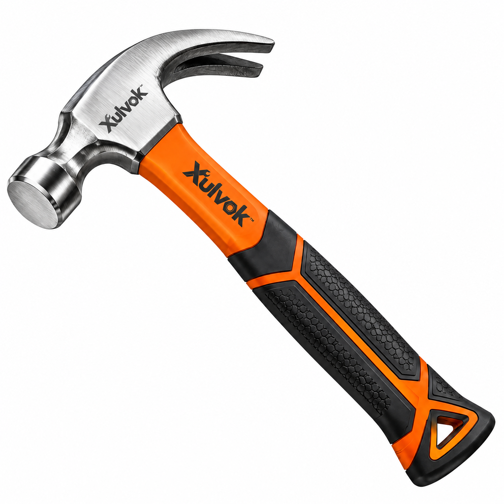 Xulvok™ Claw Hammer with Textured Grip — close-up view
