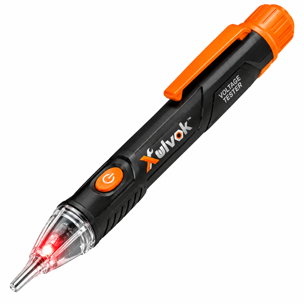 Xulvok™ Non-Contact AC Voltage Tester Pen — close-up view